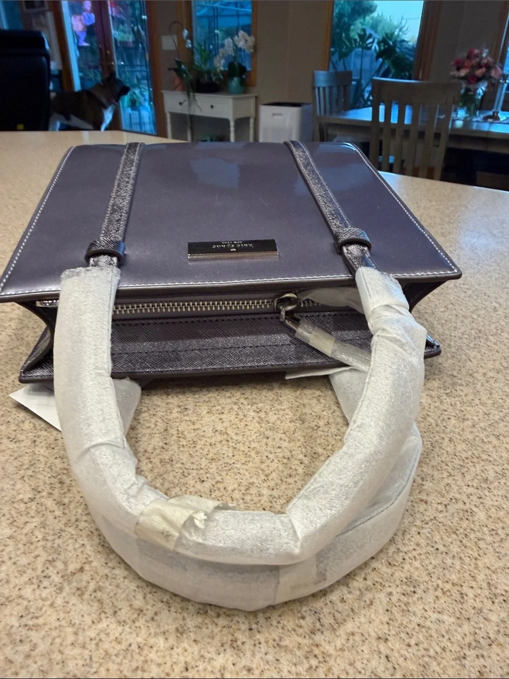 NWT kate spade glossy lavender satchel mini tote Kenzi